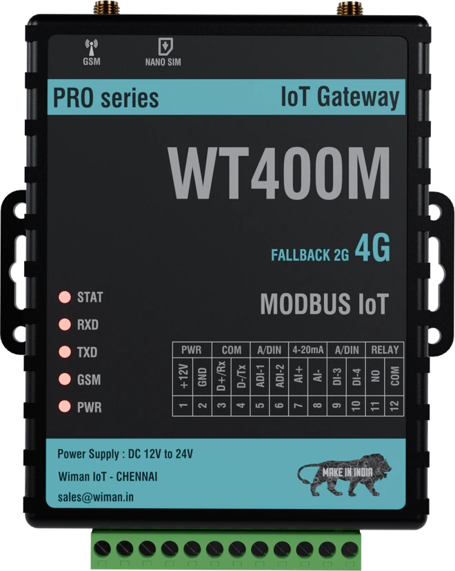 Wiman WT400M industrial IoT gateway