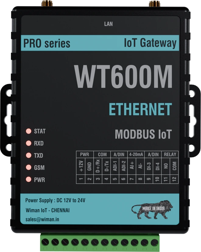Wiman WT600M industrial IoT gateway